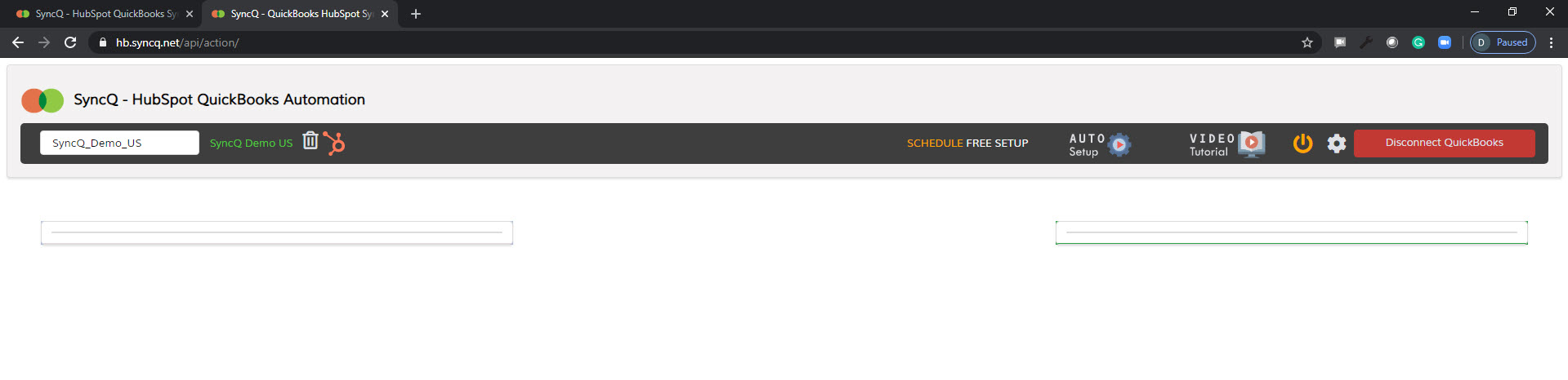 Selct your QuickBooks company